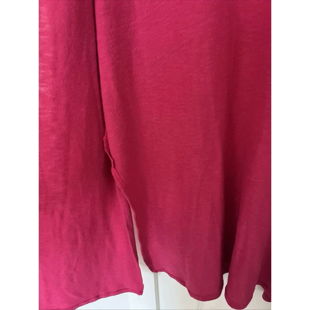 Laila Jayde Molli Open front Hooded Long Cardigan Size 2x Pink